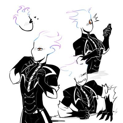 || 22 || They/Them || Neutral artist || I belong to @DawnsPupknPatch || background by @Redshornyjail || Call me Nyx or Fae || FR/EN ||