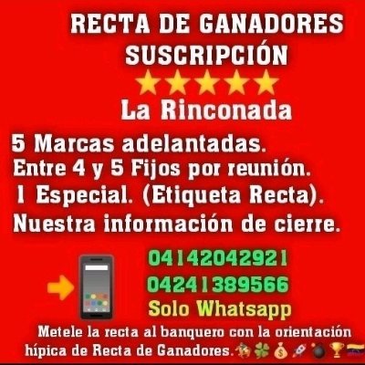 Handicapper, con más de 42 años en el medio, hipico de corazón, amo a los purasangres de carrera y a la hipica en general.