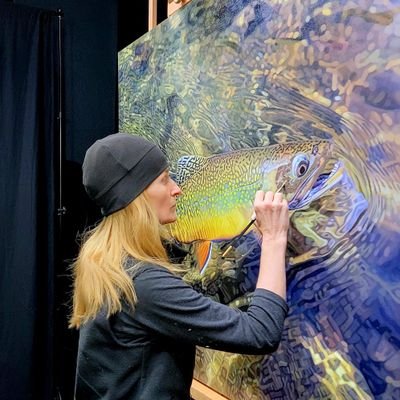USA 🇺🇲 PRO OIL PAINTER, Flyfishing & Wildlife Art, but mainly TROUT 🐟
