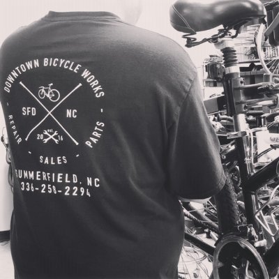 Full service bicycle service center offering service, parts & accessories. 4521 U.S. Hwy 220N Summerfield, NC 27358 336-258-2294 http://downtownbicycleworks