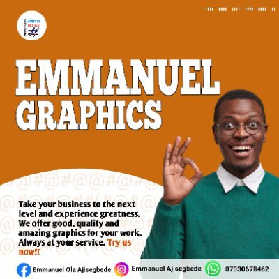 Emmanuel1730697's profile picture. Blessed😇. Bound to no limitation.
A graphic designer. Active for designs