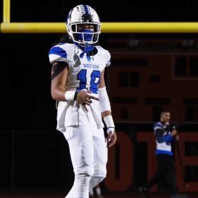 Multi-sport student-athlete/ 5’8”/ 175 lbs/ 2.6 GPA/ LB & RB🏈/ #18/ Western HS, Anaheim , CA./ Class of 2025