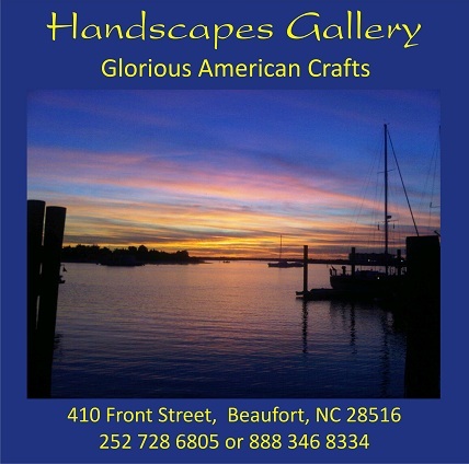 Handscapes Gallery celebrates American Crafts.  Over 200 artists are represented in jewelry, pottery, glass, and more.