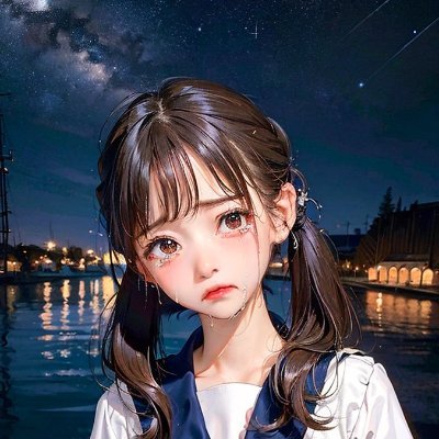 泣き虫女の子のイラスト｡°(°´ᯅ`°)°｡ 𖤣𖥧𖥣𖡡𖥧𖤣 𝕀𝕝𝕝𝕦𝕤𝕥𝕣𝕒𝕥𝕚𝕠𝕟 𝕓𝕪 𝔸𝕀 / 𝕀 𝕝𝕠𝕧𝕖 𝕔𝕠𝕗𝕗𝕖𝕖. 𓂃 𓈒𓏸