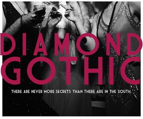 Diamond Gothic is a rotating novel with three authors, @BethanyJoyLenz @AbigailSpencer @JCCoccoli .  A Vogue-esque thriller in the Roaring Twenties.