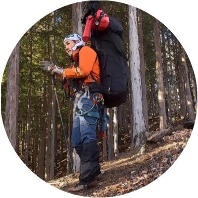 1978年製⛰山岳仕様。登山25年目。ヤマデハタラクヒト。ヨギ&ファストハイク。 パックラフト&沢登り。ガイド&キャメラマン。ワサビ田&キノコ職人。ポジティブ&頑丈🪨ボデー。F3:04'57ultra100k 9:19'48