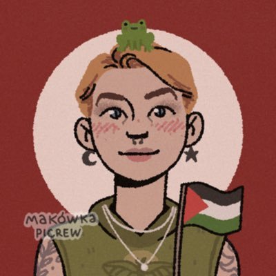 FREE PALESTINEšµšø | hā¢a, tĆøp and some dip and pip | i draw sometimes | made @halfalivelyrics | 23 | lesbianš³ļøāš