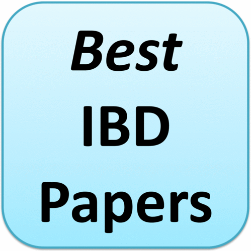 Best_IBD_Papers's profile picture. Most relevant IBD papers published on PubMed; Updated daily; Inflammatory bowel diseases; Crohn's disease; Ulcerative colitis; Anti-TNF; AZA; MTX; 5-ASA.