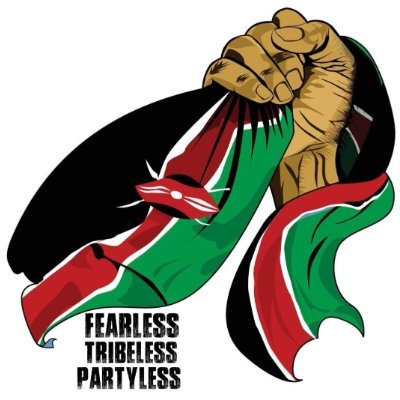 Kenyan Fearless ,Tribeless,Party less and Leaderless .
Fighting for a country where justice will be ourshield and defender