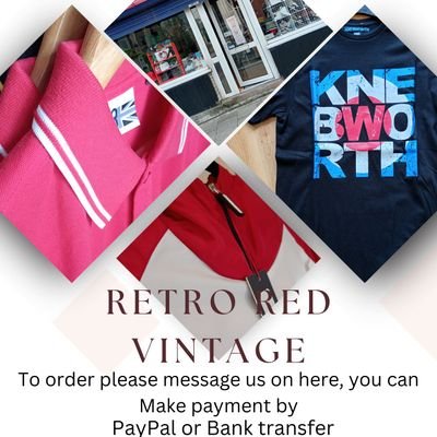 We are an independent vintage / retro casuals and clearance branded online shop, order via messenger or online through website / vinted (Langybarnsley)