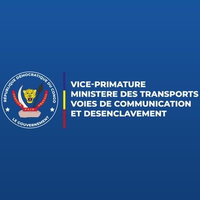 Bienvenue sur le compte officiel du Ministère des Transports, Voies de Communication et de Désenclavement de la République Démocratique du Congo.