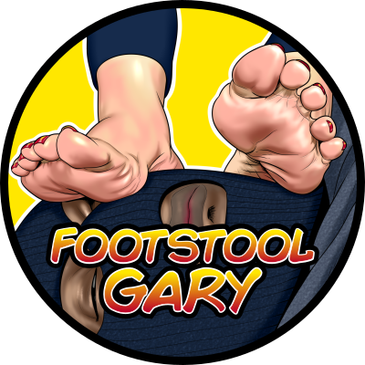 A footstool for Sarah @Comefollowsarah . Creating content of me being a foot slave for her and her beautiful foot model friends.