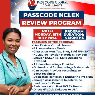 PasscodeNursing's profile picture. Passcode Global Consultants is a Nursing support agency that supports nurses all over the globe to study and work anywhere in the world.