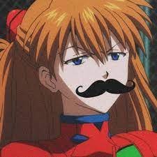 Asuka With Mustache Profile