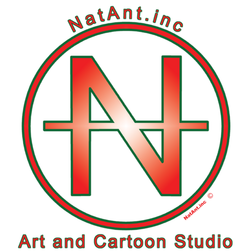 NatAnt.inc Art and Cartoon Studio offers original paintings, cartoons, and custom realistic portraits.