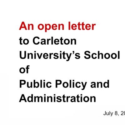 @CarletonSPPA students advocating for long-overdue change.