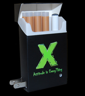 TheXCigarette's profile picture. The first electronic cigarette with attitude - feels like a cigarette, tastes like a cigarette, charges in an outlet - without the tobacco / without the cancer.