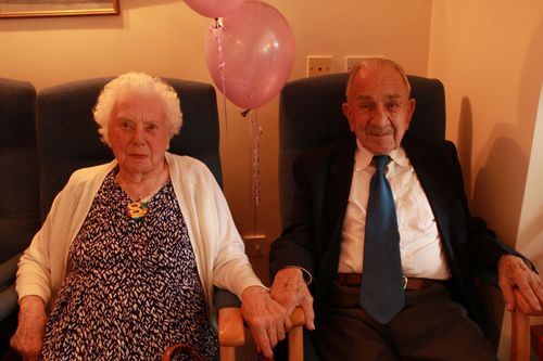 Tweet relationship questions to the couple in Britain's longest romance! Together 82 years, Lionel + Ellen Buxton will Tweet back on Valentine’s Day (14th).