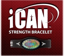 Based on Philippians 4:13 * I CAN DO ALL THINGS THROUGH CHRIST WHO STRENGTHENS ME.  *  
A constant reminder of where your TRUE strength comes from.