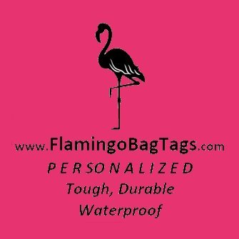 FlamingoBagTags's profile picture. Personalized, tough, durable and waterproof bag tags for everyday use or the trip of a lifetime!