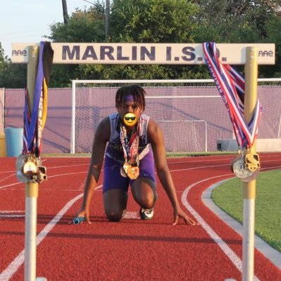 Marlin Highschool | GPA of 3.7 | Varisty Track | C/O 2026 | 110H 4x1 , 4x2 , 300H| Sprinter also |4x t.a.a.f state qualifier | Highschool regional finalist