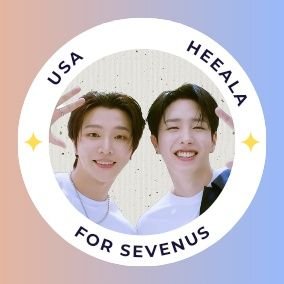 -- ꒰ঌ USA HEEALAs 💙 SEVENUS ໒꒱ --

🌟 Heejae 희재 @heeeeeejae94  
🌟 Ireah 이레 @ireahand_  
🌟 SEVENUS Official @officialSEVENUS