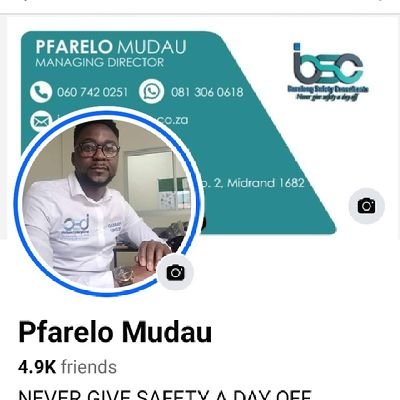 SACPCMP (CHSM) Baralong Safety Consultant Founder: @Baralongsc :
Followed by: @KaizerChiefs ✌️✌️!
@EFFSouthAfrica