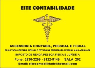 Fone: 3236-2299 e 9122-8149
Assessoria Contabil, Fiscal e Pessoal com resultados mensais.