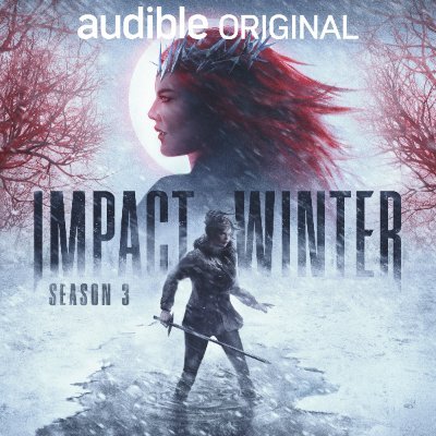 @Skybound's groundbreaking vampire-apocalypse series Impact Winter, by @travisbeacham, is back for a third season exclusively from Audible.