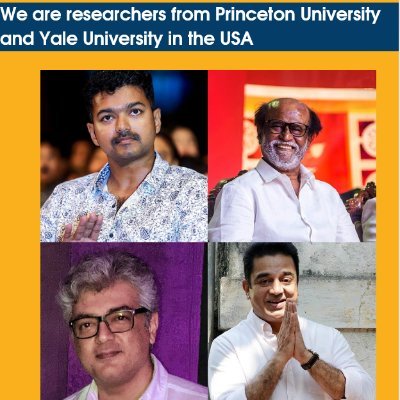 Research project by US-based researchers. We're conducting a survey on Tamil film and politics. Click the link below.