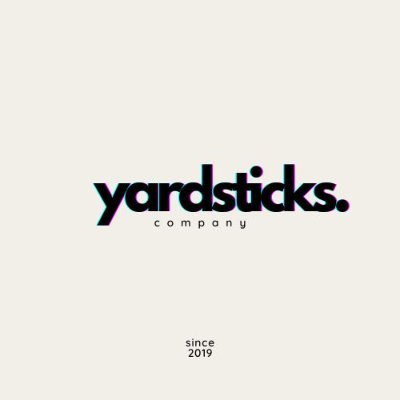 Yardsticks_Stu's profile picture. Yardsticks Company (Since 2019)

Yardsticks Studio

Logo design | Poster Design | Web design | Brand Design | Social Media Mgmt | Graphic Design