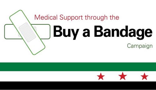 The ‘Buy a Bandage’ Campaign aims to supply anti-haemorrhage bandages to protestors across Syria. With your help these bandages will save countless lives.