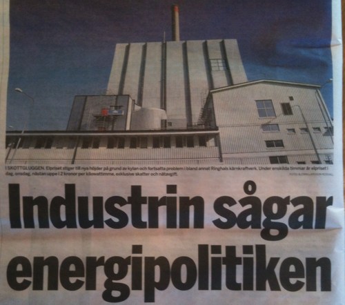 Vill ha en energipolitik som slår vakt om Sveriges välstånd och där infrastruktur bekostas solidariskt. Inga prisområden! https://t.co/QQ5gaHXx8P