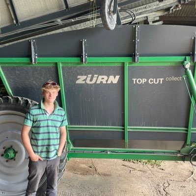 19 year old farmer and owner of one of the first zurn top cut and collect, based in Suffolk.