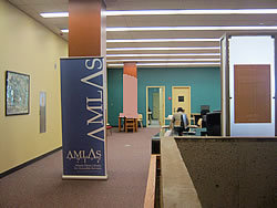 The Atlanta Metro Library for Accessible Services (AMLAS) provides free library service for the Atlanta-metro patrons of all ages who are unable to read standar