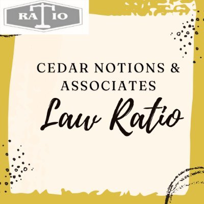 Cedar Notions & Associates (Law Ratio) is a pioneering law firm revolutionizing the legal landscape with innovative solutions and unwavering integrity.