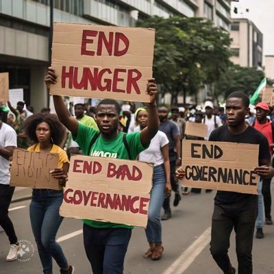 EndHungerP's profile picture. follow us for updates as the protest against economic hardship Nigeria unfolds