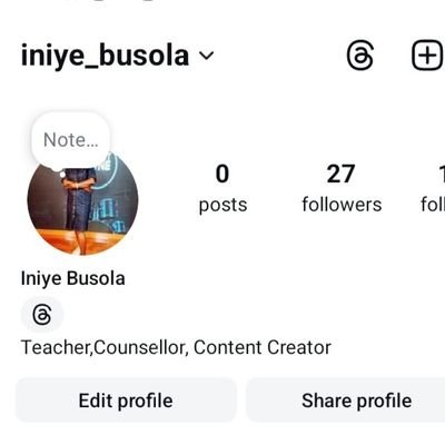 IniyeBusola's profile picture. Teacher, Counsellor Content Creator
Follow me on my handle
Insta : iniye busola