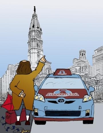 Philadelphia's first GREEN and Wheelchair Accessible Fleet of Taxicabs!  We make TAXI's cool
215-222-9999