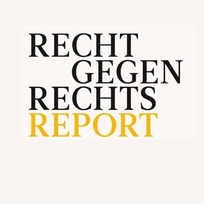 Hier twittert die Redaktion des Reports Recht gegen Rechts - eine jährlich erscheinende Dokumentation zu Rechtsextremismus im Recht.