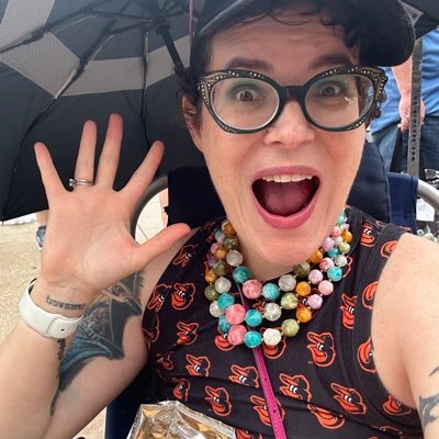 Baltimore Orioles, baseball nerd girl, neurospicy, cat lover, leftist, crafter, queer, romance reader/writer, fighting triple negative breast cancer. she/them