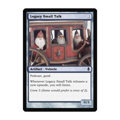 A Legacy Magic the Gathering Podcast joining Magic with a little small talk https://t.co/wYj17JqowE