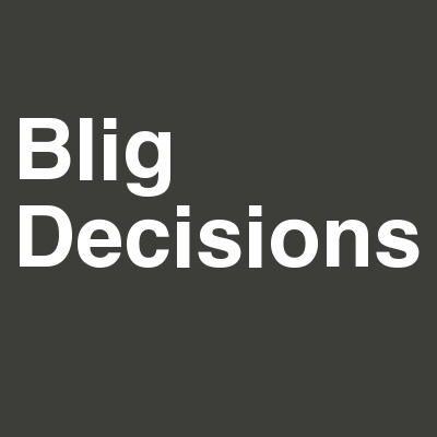 Bligdecisions's profile picture. We're building a site to give you advice on all the biggest decisions in life. We want you to contribute! Created by @RossKressel