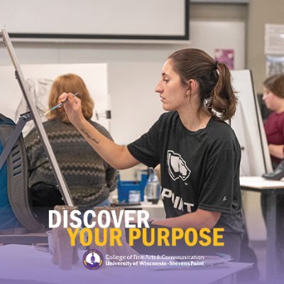 College of Fine Arts & Communication at the University of Wisconsin-Stevens Point.
Facebook: @uwspCOFAC
Follow us on Instagram! 📸:@uwspcofac & @uwspspa
