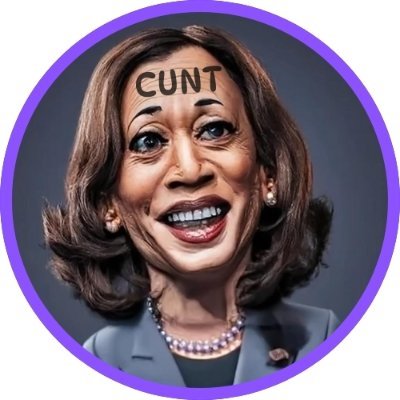 cuntmala's profile picture. $CUNT | Hey it's Cuntmala Harris here! I want to destroy your country. Join my telegram! https://t.co/jdykjX2PBP 54bSwLDb77pP3HZ1gs6FE8dBizMfFTLHUu4P6L14pump