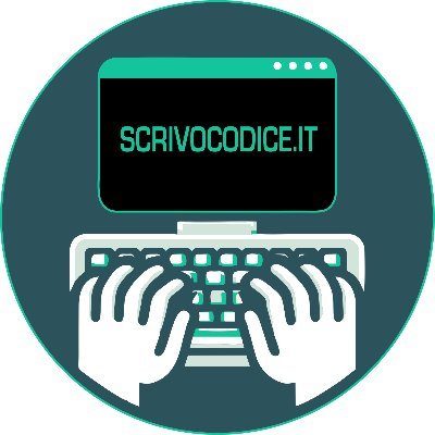 scrivocodice_it's profile picture. Realizzazione Siti Web, Corsi di Informatica, Software Personalizzato,
E-Commerce, Blog, Software Open Source, Python, Linux