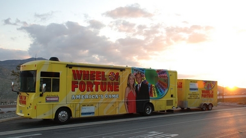 The Wheelmobile is a bright yellow Winnebago that travels across the United States in search of contestants for Wheel of Fortune. Fan Page