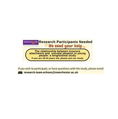 We are looking for participants. If you are between the ages of 18 and 24, please consider joining our studying. This account is used for research purposes.