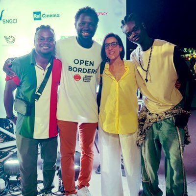 “KEEP ON MOVIN” (In foto con gli attori protagonisti del film “Io capitano” di M. Garrone)