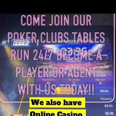 Over 3 years now been Helping Players find Online PokerClubs, Casinos & Sportsbooks To play & Get Paid in. Open in 50 States & More. Agents Contact us for Deals
